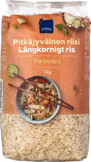 Rainbow pitkäjyväinen riisi 1 kg