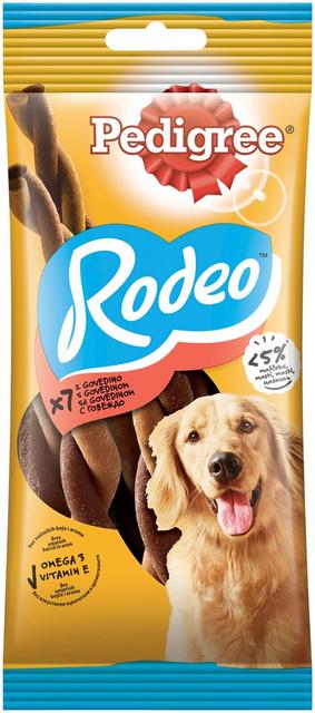 Pedigree Rodeo närimispulgad veisega 123 g