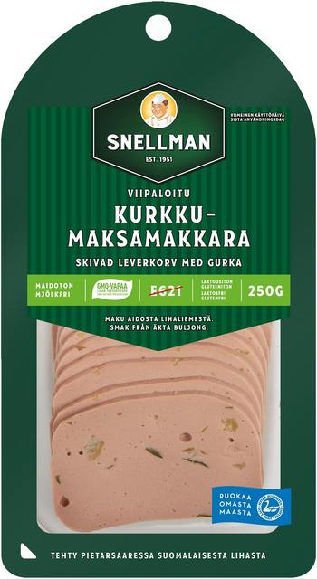 Snellman Kurkkumaksamakkara viipaloitu