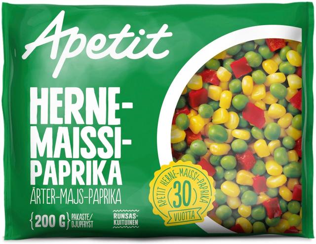 Apetit Herne-maissi-paprika pakaste 200g