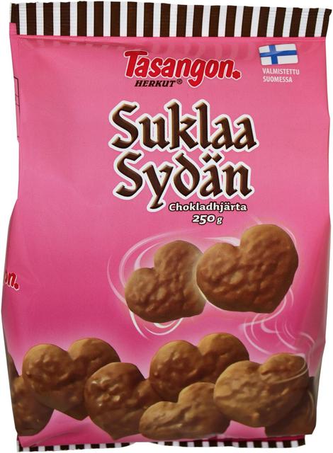 Tasangon herkut suklaasydän suklaa pikkuleipä 250g