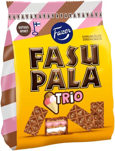 Fazer Fasupala Trio vohvelikeksi 215 g