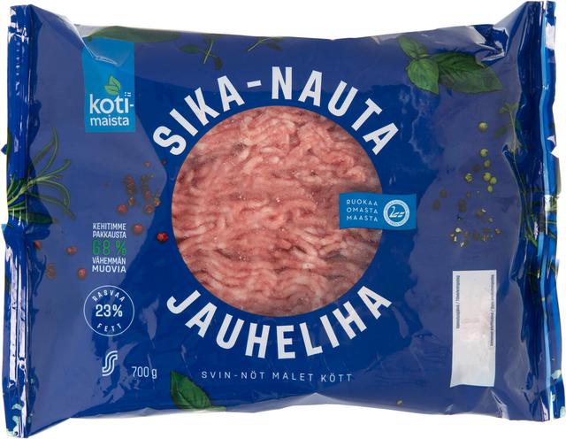 Kotimaista sika-nauta jauheliha 23 % 700 g