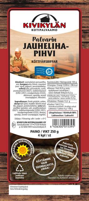 Kivikylän Palvarin Jauhelihapihvi 250g