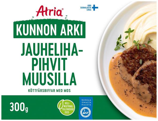 Atria Kunnon Arki Jauhelihapihvit Muusilla 300g