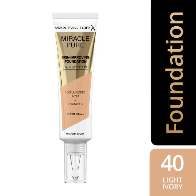 Max Factor Miracle Pure Foundation 40 Light Ivory 30 ml