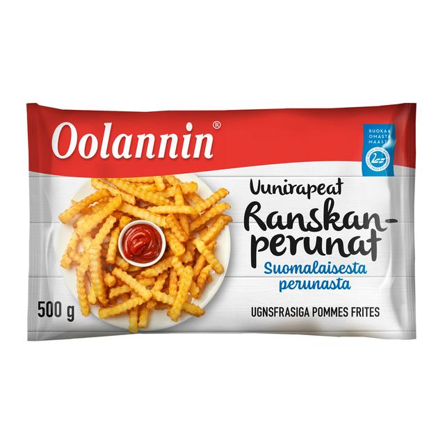 Oolannin uunirapeat ranskanperunat 500g