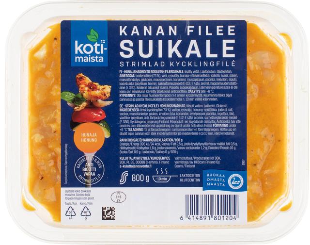 Kotimaista kanan fileesuikale hunajamarinoitu 800 g