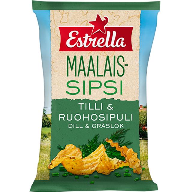 Estrella Maalaissipsi Tilli & Ruohosipuli 180g