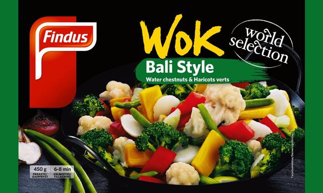 Findus Wok Bali Style 450g, pakaste