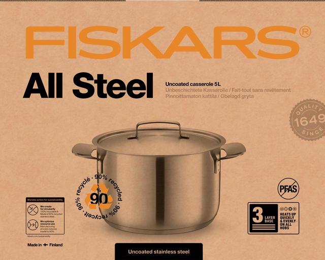 Fiskars kattila All Steel 5,0l