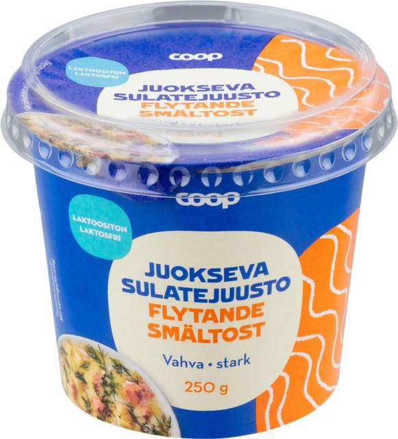 Coop juokseva sulatejuusto vahva 250g