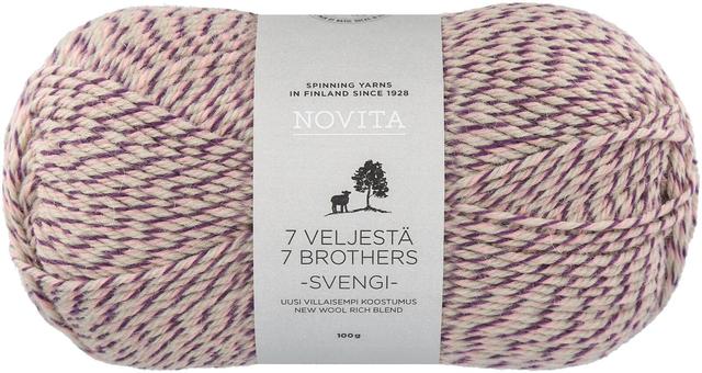 Novita lanka 7 Veljestä Svengi 100 g vaahtokarkki 8141