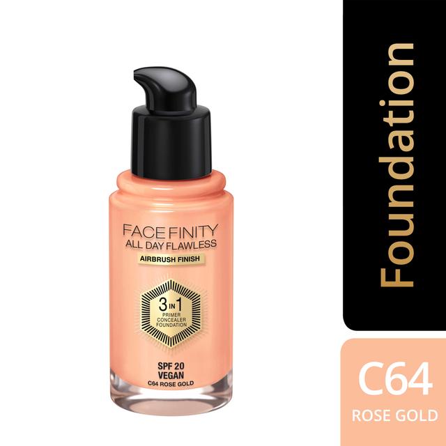 Max Factor Facefinity All Day Flawless 3in1 meikkivoide 30ml, 64 Rose Gold