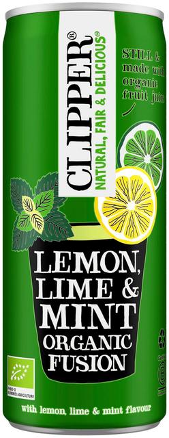 Clipper Luomu Hiilihapoton juoma Sitruuna, lime & minttu 250ml