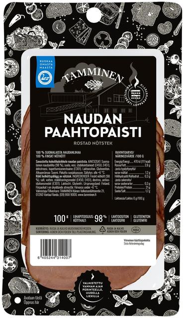 Tamminen naudan paahtopaisti 100g