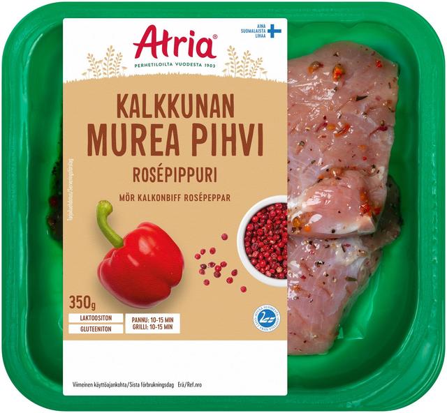 Atria Kalkkunan Murea Pihvi Rosépippuri 350g