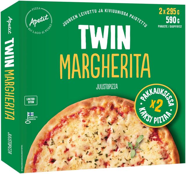 Apetit Margherita Twin pizza pakaste 2x295g