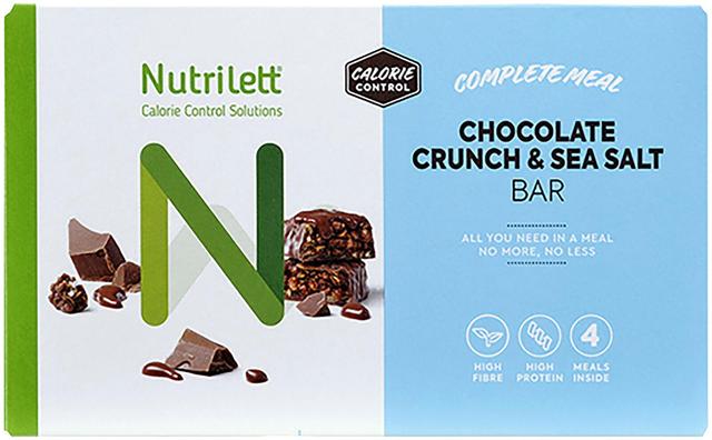 Nutrilett Chocolate Crunch & Sea Salt patukka 4x60g