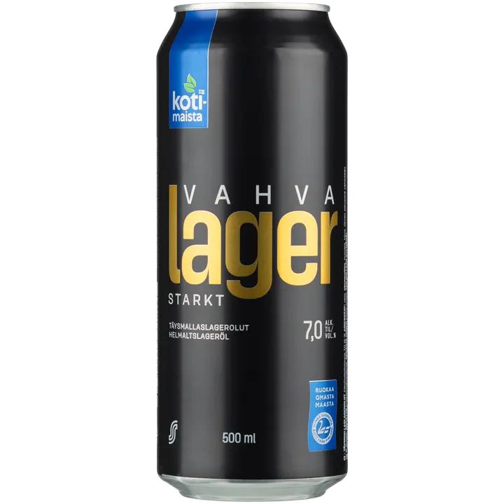 Kotimaista Vahva Lager 7,0% olut 0,5l tölkki