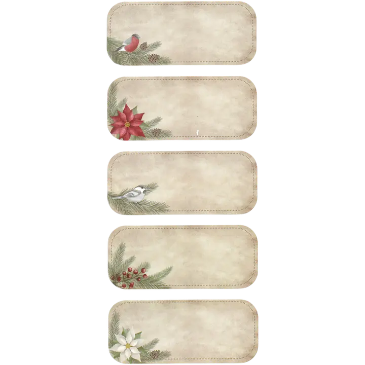 J.K. Primeco Etikettitarra kapea Vintage natur 2ark