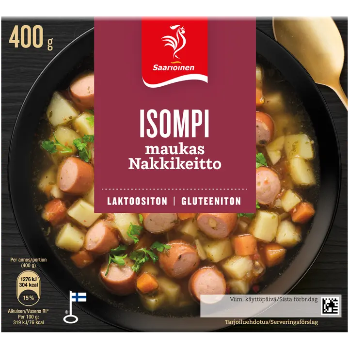 Saarioinen Isompi nakkikeitto 400g