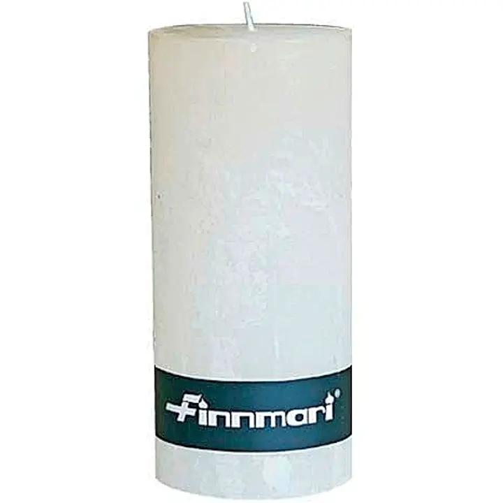 Finnmari Pöytäkynttilä 7x15 cm valkoinen