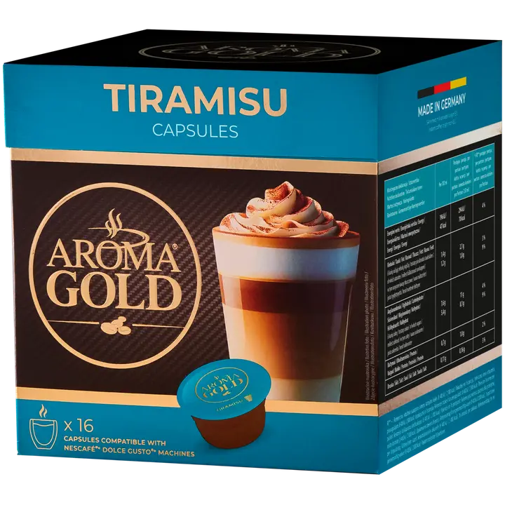 AROMA GOLD Tiramisu DG PODS X 16 256g
