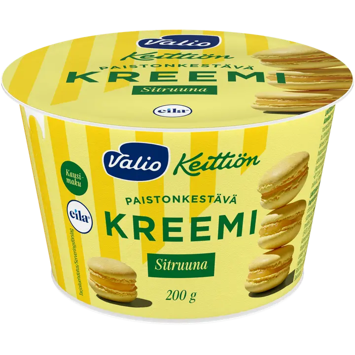 Valio Keittiön sitruunakreemi 200 g laktoositon