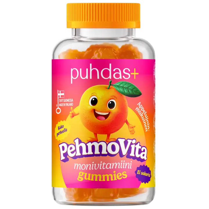 Puhdas+ PehmoVita Monivitamiini Gummies 75 kpl