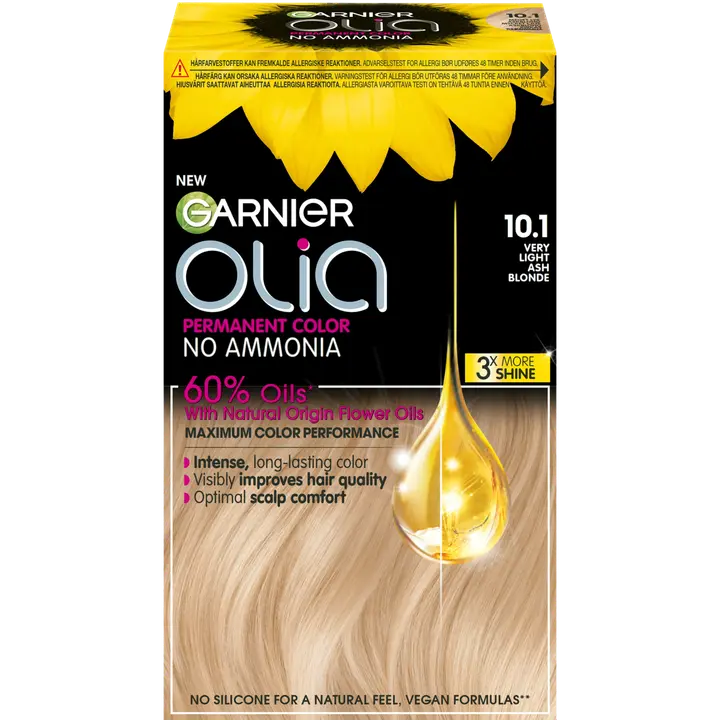 Garnier Olia 10.1 Very Light Ash Blonde kestoväri 174ml
