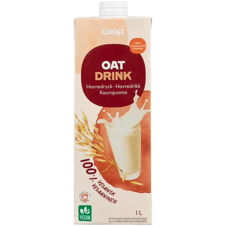 Coop kaurajuoma 1 l