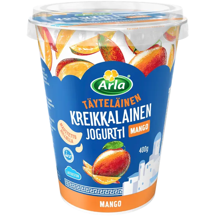 Arla Kreikkalainen Mangojogurtti 400 g laktoositon