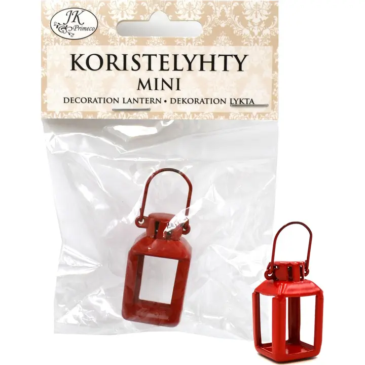 J.K. Primeco Koristelyhty mini punainen