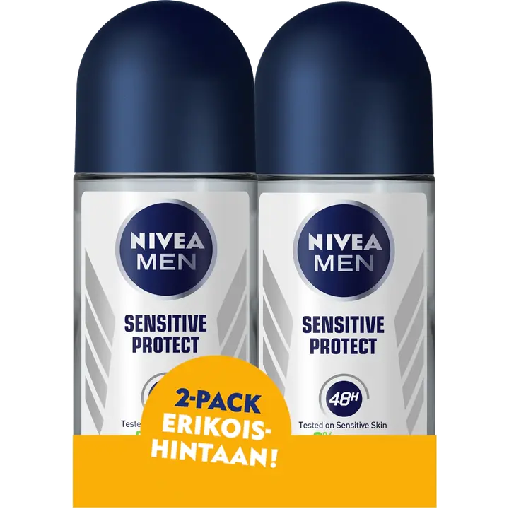 NIVEA MEN 2x50ml Sensitive Protect Deo roll-on -antiperspirantti