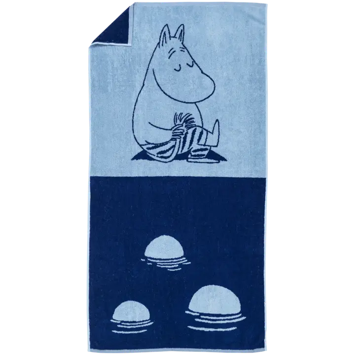 Moomin Arabia Muumi kylpypyyhe 70x140 Muumipeikko sin.GOTS