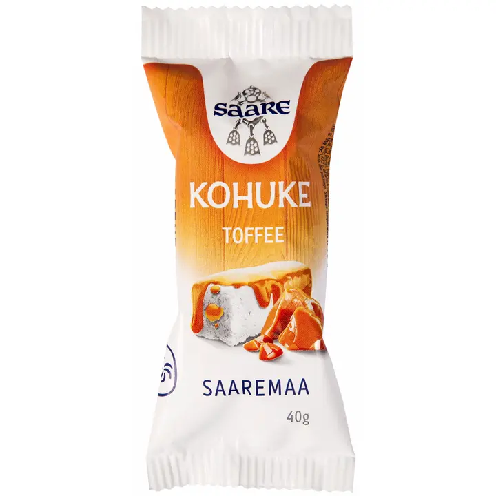 Saaremaa rahkis rahkapatukka  toffetäytteellä ja toffeekuorrutteella 40 g