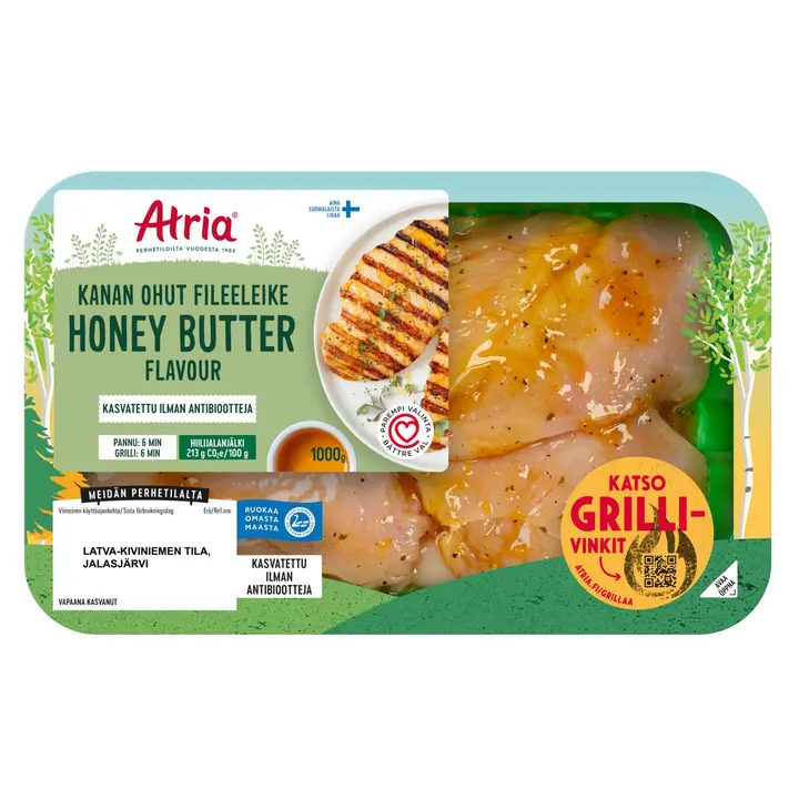 Atria Kanan Ohut Fileeleike Honey Butter 1000g