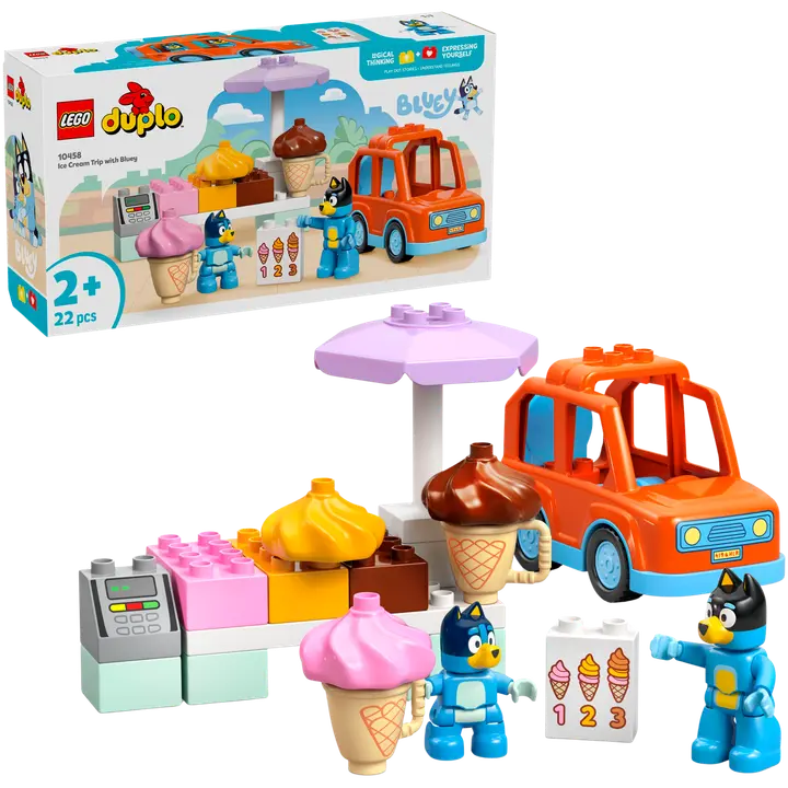LEGO® DUPLO Bluey 10458 Jäätelöretki Blueyn kanssa