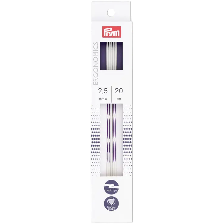 Prym sukkapuikko ergonominen 20cm - 2,5mm