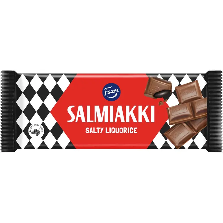 Fazer Salmiakki suklaalevy 100g