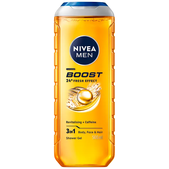 NIVEA MEN 500ml Boost Shower Gel -suihkugeeli