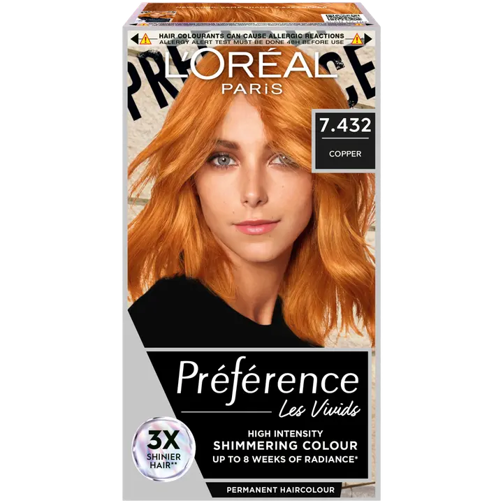 L'Oréal Paris Préférence Vivid Colours Copper intensiivinen kestoväri 1kpl