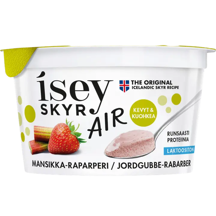 Isey Skyr Mansikka-raparperi laktoositon maitovalmiste 125g