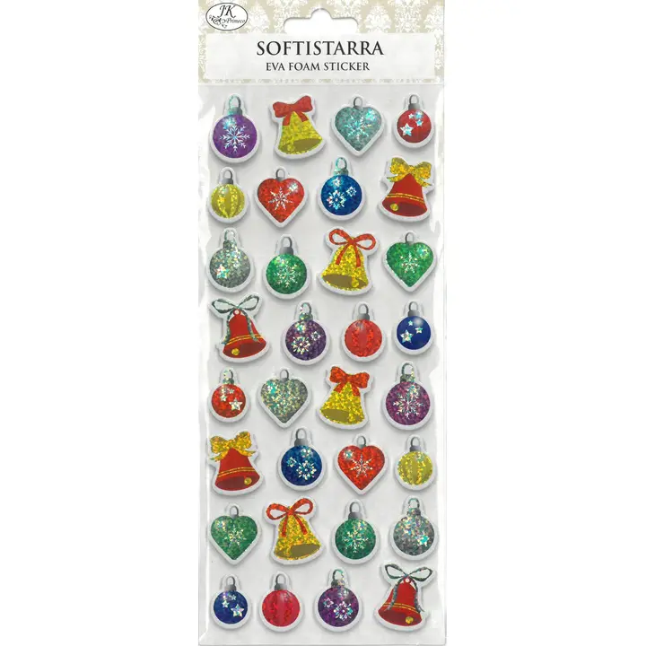 J.K. Primeco Softistarra Joulupallot hologrammi