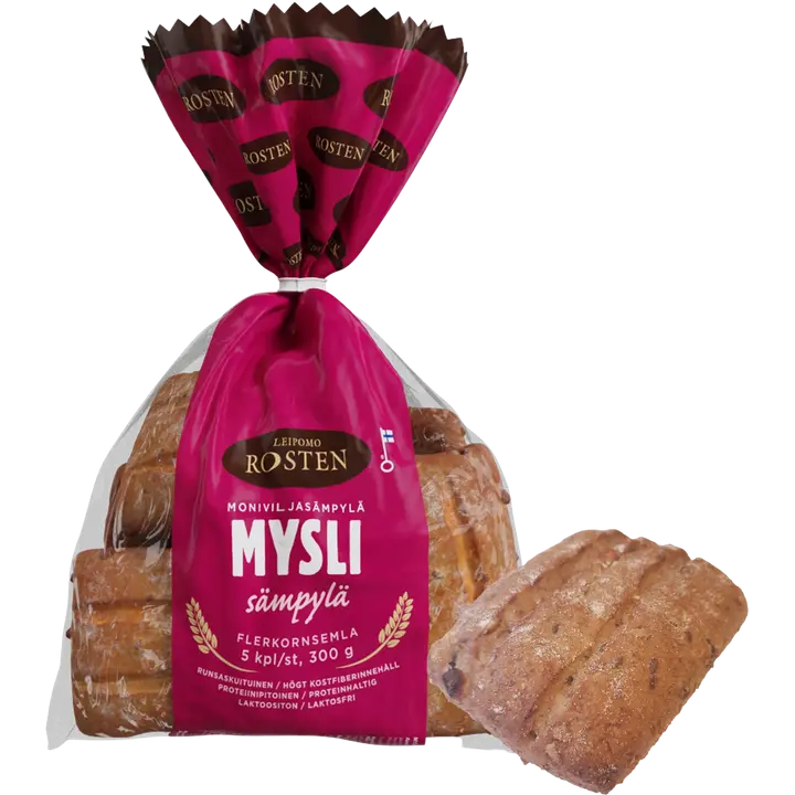 Rosten Mysli sämpylä 5kpl 300g moniviljasämpylä