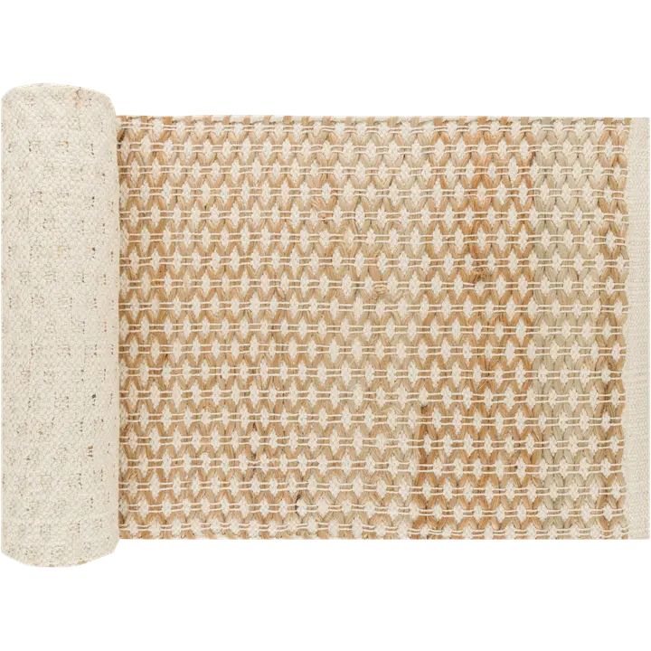 House kaitaliina puuvilla-juutti 40 x 150 cm luonnonvalkoinen