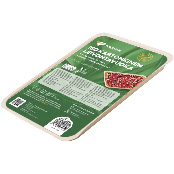 Fredman iso kartonkinen leivontavuoka 3 kpl
