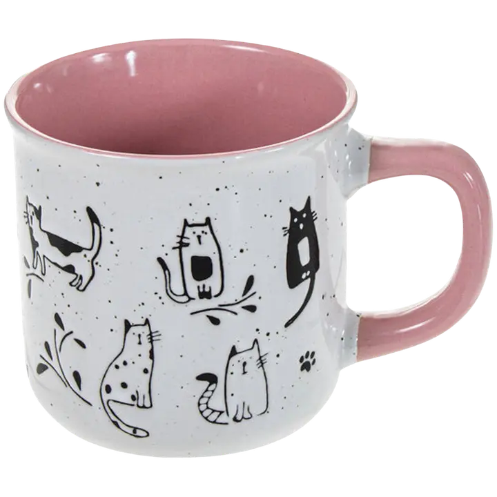 Muki vaaleanpunainen kissa