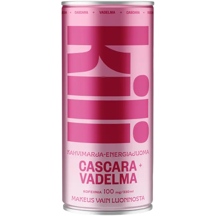 Kili kahvimarja-energiajuoma Cascara Vadelma